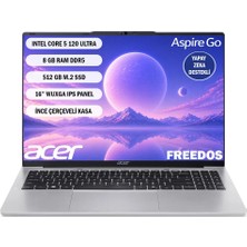 ACER ASPIRE GO Intel Core 5 120ULTRA   8GB 512SSD 16'' FREEDOS NX.JT2EY.001