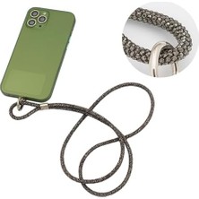 Canarino - Cep Telefonu Boyun Askısı, Swarovski Taşlı Işıltılı Askı, Ayarlanabilir, Metal Halkalı, Hafif & Şık Askı Ipi, Suya Dayanıklı Tasarım -