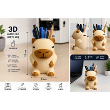 3D Oyuncak Dünyası Kapibara Kalemlik (Capybara Pen Holder) – 3D Baskı Masaüstü Organizer