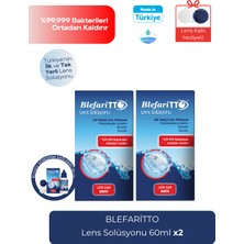 Blefaritto Lens Solüsyonu 60 Ml 2 Adet Yumuşak Kontakt Lensler İçin Temizleme ve Dezenfekte