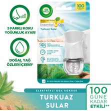 Air Wick Elektrikli Kit Oda Kokusu Turkuaz Sular 100 Gün Etkili Doğal Yağ Özleri İçerir