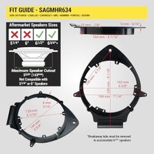 Canarino SAGMHR634 Gm Araç Hoparlör Adaptörü, 16.5-17.1cm