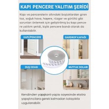 Canarino 5 Metre Kapı ve Pencere Bandı, Kendinden Yapışkanlı Şeffaf Silikon Fitil, Pvc Kapı Pencere Contası, Duşakabin ve Cam Için, Rüzgar, Toz, Böcek ve Ses Yalıtımı, Soğuk Geçirmez, 35 Mm, Iso 9001