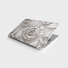 Canarino Laptop Bilgisayar Notebook Pc Kaplama Etiketi 3D Gül Çiçek