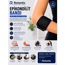 Rotantix Epikondilit Bandajı Silikon Destekli Tenisçi Golfçü Dirseği Bandı