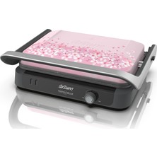 Arzum AR2038 Tostçu Delux 1800 W Izgara ve Tost Makinesi Pembe Döküm Yapışmaz Kaplama Özellikli