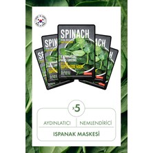 Dermal Aydınlatıcı ve Nemlendirici Ispanak Maske X5 Adet