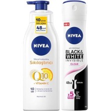 Canarino Kadın Sprey Deodorant & Clear 150ML, Q10 Sıkılaştırıcı ve Nemlendirici Vücut Losyonu 400ML