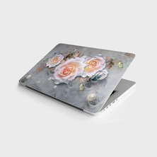 Canarino Laptop Bilgisayar Notebook Pc Kaplama Etiketi 3D Gül