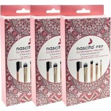 Canarino Professional Göz Makyaj 5' Li Fırça Seti x 3