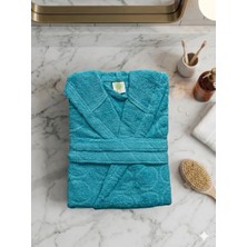 Mysoft Home Bornoz  Kapüşonlu Büyük Beden 3XL %100 Pamuklu Organik Kumaş