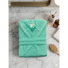 Mysoft Home Bornoz  Kapüşonlu Büyük Beden 3XL %100 Pamuklu Organik Kumaş