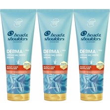 Canarino &shoulders Dermaxpro Scalp & Hair Revitaliser Dökülme Karşıtı Saç ve Saç Derisi Bakım Kremi Kafein ve Seramid ile 220ML 3lü Paket