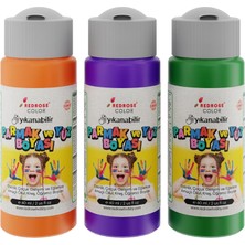 Canarino Yeşil, Mor, Turuncu Parmak Boyası 3'lü Set 3X60 ml