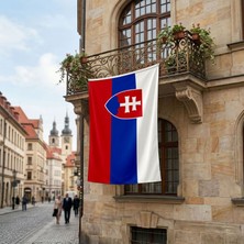 Punto Dizayn Slovakya Bayrağı Premium Raşel Kumaş 150x225 Cm