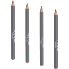 Canarino Uzun Süre Kalıcı Dağılma Yapmayan Nemlendirici Dudak Kalemi - Lipliner Pencil Light Pink (4 Paketi)