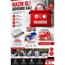 Savasisg Deprem Çantası Acil İlkyardım Kiti Hafif ve Taşınabilir Su Geçirmez Dolu Çanta