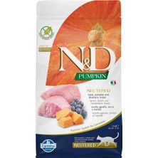N&d Balkabaklı Tahılsız Kuzu Etli Yaban Mersinli Kısırlaştırılmış Kedi Maması 1,5 kg