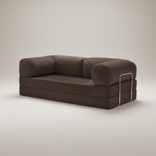 Nestime® 200X100 cm Modüler Sünger Koltuk Yatak Olabilen • Fitilli Kadife • Çıkarılabilir & Yıkanabilir Kılıf
