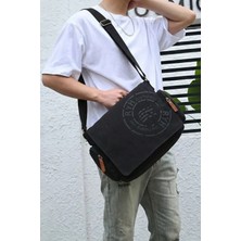Byhakan GK65  Kanvas Postacı Yan Çapraz Körüklü Evrak Dizüstü Laptop Notebook MACBOOK Tablet Günlük Kullanım