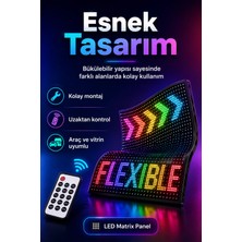 Eco Lounge Araç Mağaza ve Vitrin Için Renkli LED Kayan Yazı Paneli Kumandalı Ekran