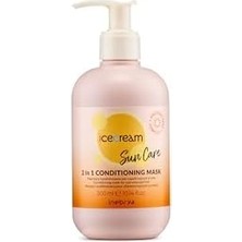 Canarino Inebrya Ice Cream Sun Care Conditioner Mask, Güneşe Maruz Kalan Saçlar Için, 300 ml