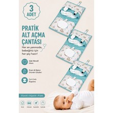 Tex Republic (3 Adet) Baby Alt Bakım Çantası - Bebek Alt Bakım Çantası Mavi (26*22*18 Cm)