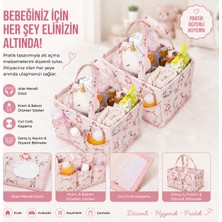 Tex Republic (2 Adet) Alas Baby Bebek Bakım Çantası Düzenleyici-Pembe Baby Yeni Doğan Çantası  (30*20*21 Cm)