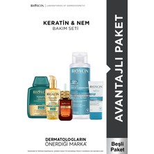 Bioxcin 5’li Premium Bakım Seti |keratin Argan + Hydra + Hyaluronik Serum