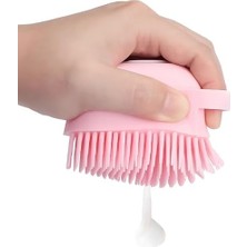 Canarino Silikon Masajlı Duş Fırçası – Şampuan Hazneli Vücut ve El Temizleme Scrubber | Yumuşak Silikon Banyo Masaj Kesesi