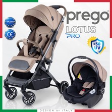 Prego Lotus Pro Kabin Boy Travel Bebek Arabası -Tek Elle Katlanır-Hafif -Uv Tenteli -Yağmurluk-Örtü-Kılıf