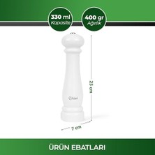 Canarino KSPG-4810 Otomatik Tuz&baharat Değirmeni (Beyaz)