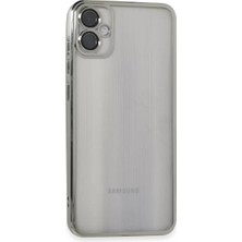 SDT Newface Samsung Galaxy A05 Kılıf Razer Lensli Silikon - Gümüş