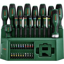 Bosch 39 Parça Standlı Tornavida Seti 1600A02, Düzenli ve Erişilebilir Kullanım İçin Tasarlandı
