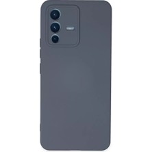 SDT Newface Vivo V23 5g Kılıf Nano Içi Kadife Silikon - Gri
