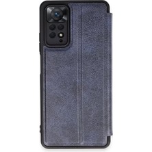 SDT Newface Xiaomi Redmi Note 12 Pro 4g Kılıf Flip Cover - Lacivert