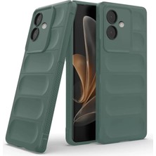 SDT Newface Oppo A3 Kılıf Optimum Silikon - Koyu Yeşil