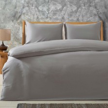 Canarino Alana Nevresim Seti Çift Kişilik 200X220 Cm, Gri