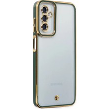SDT Newface Samsung Galaxy M23 Kılıf Liva Lens Silikon - Yeşil
