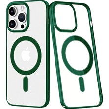 SDT Newface Apple iPhone 14 Pro Max Kılıf Element Magneticsafe Sert Kapak - Köknar Yeşili