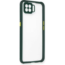 SDT Newface Oppo A73 Kılıf Miami Şeffaf Silikon - Koyu Yeşil