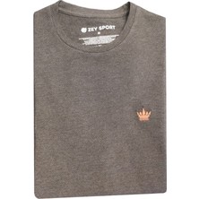 Zey Sport Zey/plus Petek Dokulu Erkek Basic T-Shirt - A0012