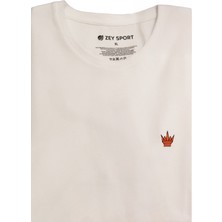 Zey Sport Zey/plus Petek Dokulu Erkek Basic T-Shirt - A0012