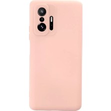 A-Luxe Newface Xiaomi Mi 11T Pro Kılıf Nano Içi Kadife Silikon - Pudra