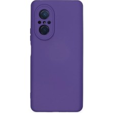 A-Luxe Newface Huawei Nova 9 Se Kılıf Nano Içi Kadife Silikon - Mor