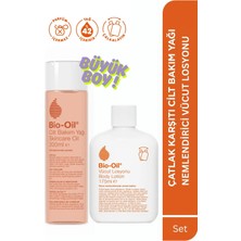 Bio-Oil Çatlak Karşıtı & Leke Karşıtı Nemlendirici Cilt Bakım Yağı 200ml & Losyon