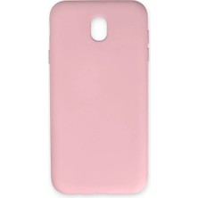 SDT Newface Samsung Galaxy J7 Pro / J730 Kılıf Nano Içi Kadife Silikon - Pudra