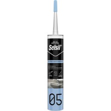 Selsil 05 Şeffaf Mutfak Duşakabin Silikonu 280 ml Yüksek Elastikiyetli 100% Silikon Polimer