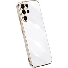 A-Luxe Newface Samsung Galaxy S25 Ultra Kılıf Volet Silikon - Beyaz
