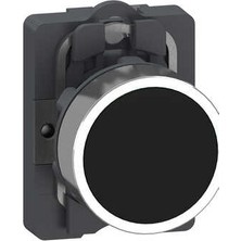 Schneider Electric XA2AA21 - Pb,flush,black,1no